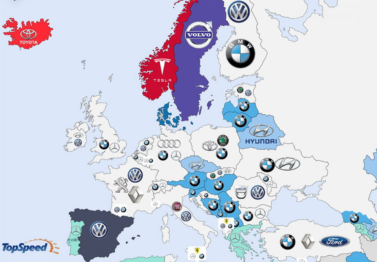 Auto Map Of Europe